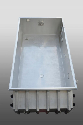 Edelstahlpool Skimmer (Beckentiefe 150cm)